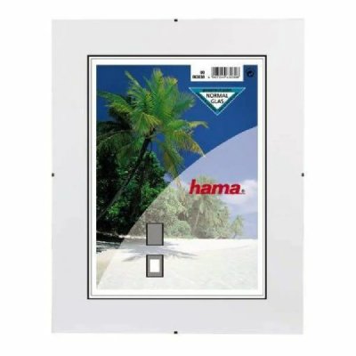 HAMA  Cadre photo ""Clip-Fixe"" (sans bordure, 30 x 40 cm, Reflex) Blanc