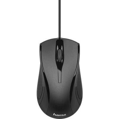 HAMA  MC-200 - Souris - optique - 3 boutons - filaire - USB - noir 
