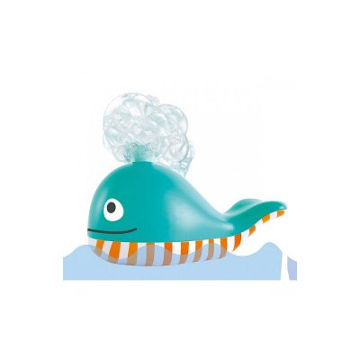 HAPE  Bubble Blowing Whale , Baby Squirt Toy for Bath Time Play, Blue