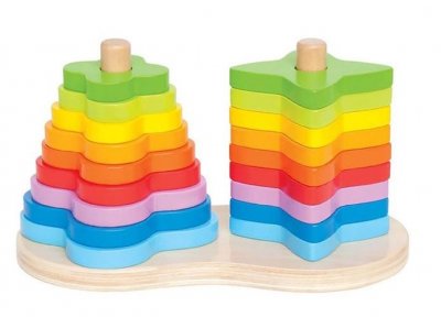 HAPE  E0406 Arc-en-ciel double &agrave; empiler