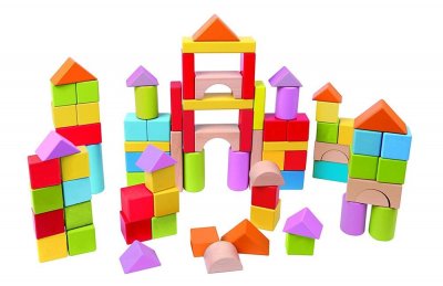 HAPE  E8247 HAP-E8247 Wonderful Beech Blocks, Multicolor