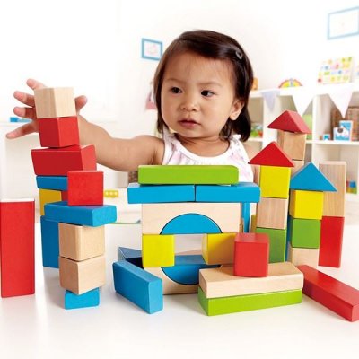 HAPE  maple 50 piece block set