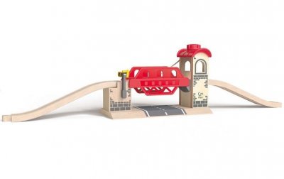 HAPE  pont-levis rail 30 cm marron clair