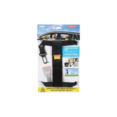 ZOLUX Harnais de s&eacute;curit&eacute; voiture pour chien - Taille l - Noir