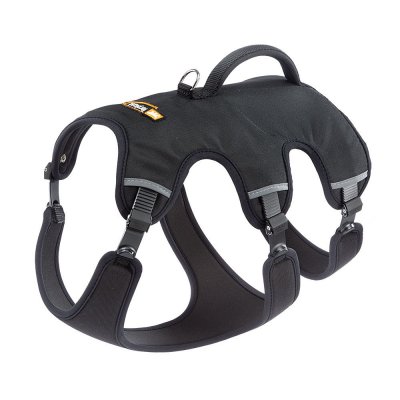 FERPLAST Harnais  Ergotrekking, noir pour chien - taille M : tour de poitrail 55 - 65 cm