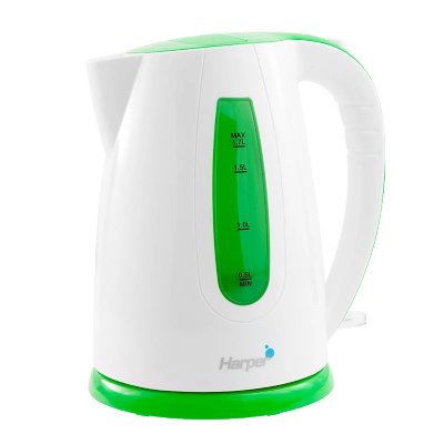 HARPER  HWK11 - Bouilloire - 1.7 litres - 2.2 kWatt - blanc/vert