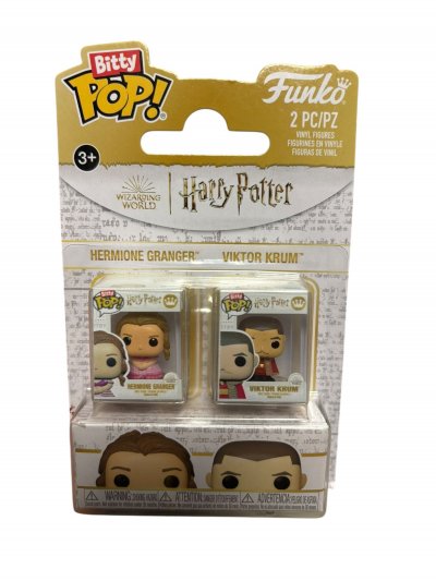 FUNKO Harry Potter - Pack 2 figurines Bitty POP! Hermione & Krum 2,5 cm 