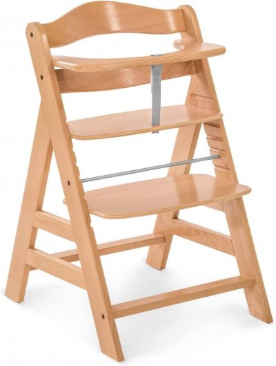 HAUCK  Chaise Haute en Bois pour b&eacute;b&eacute; &Eacute;volutive Alpha + / Natural