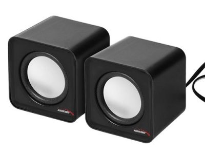 Haut-parleurs d'ordinateur Enceinte Audiocore AC870B 6W USB noir