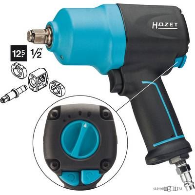 HAZET  9012EL-SPC cl&eacute; pneumatique 1/2,1/4"" 8000 tr/min Noir, Bleu, Percuteuse