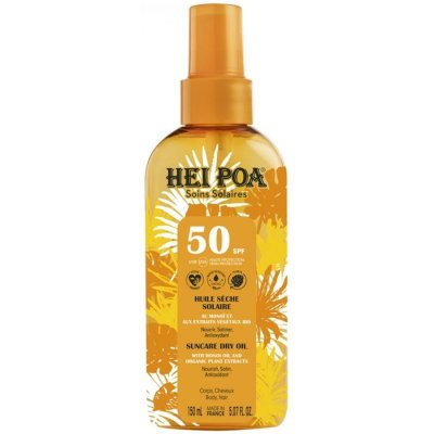 HEI POA  Huile S&egrave;che Solaire SPF50 150 ml - Flacon-Vaporisateur 150 ml