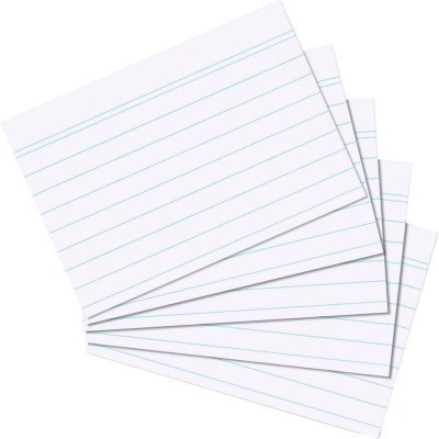 HERLITZ  1150507 intercalaire Blanc 100 pi&egrave;ce(s), Flashcards