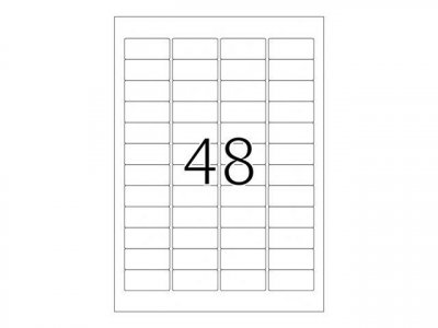 HERMA  4097 &Eacute;tiquettes en plastique 45,7 x 21,2 A4 LaserCopy 1200 pi&egrave;ces Argent&eacute;