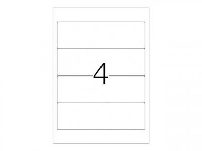HERMA  4291 &Eacute;tiquettes classeur 192 x 59 A4 400 pi&egrave;ces Blanc