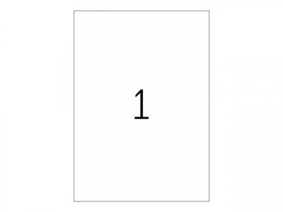 HERMA  - 4375 - Paquet de 25 &eacute;tiquettes, 210 x 297 mm, transparentes