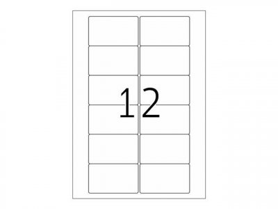 HERMA  5070 &Eacute;tiquettes pour cassettes vid&eacute;o 78,7 x 46,6 A4 Blanc