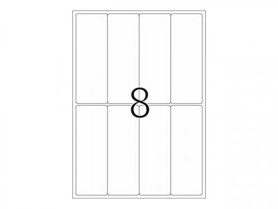 HERMA  8326 &Eacute;tiquettes d'exp&eacute;dition/signaux 50 x 142 A4 200 pi&egrave;ces Blanc