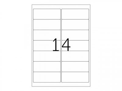 HERMA  8635 &Eacute;tiquettes 99,1 x 38,1 Premium A4 140 pi&egrave;ces Blanc