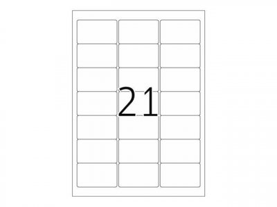 HERMA  Address Labels 63.5x38.1 Mm 100 Sheets Din A4 2100 Units Blanc