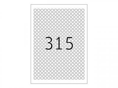 HERMA  Etiquette universelle SPECIAL, diam&egrave;tre: 10 mm, blanc - Lot de 2