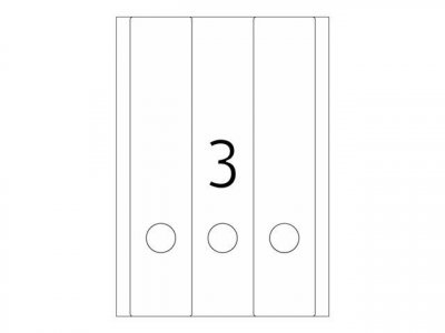 HERMA   etiquette dos de classeur special, 61 x 297 mm, rouge noir 