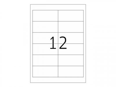 HERMA   etiquette en film special, 97,0 x 42,3 mm, transparent noir 