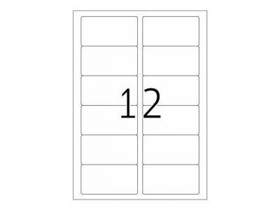 HERMA   etiquette inkprint special, 88,9 x 46,6 mm, blanc noir 