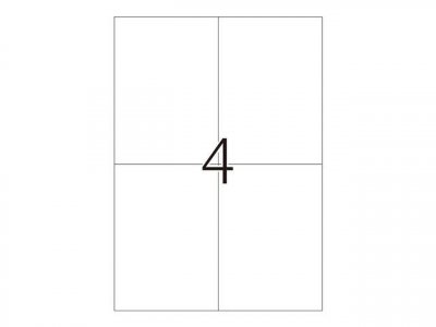 HERMA  Typenschildetiketten A4 silb. 105x148 mm Fol