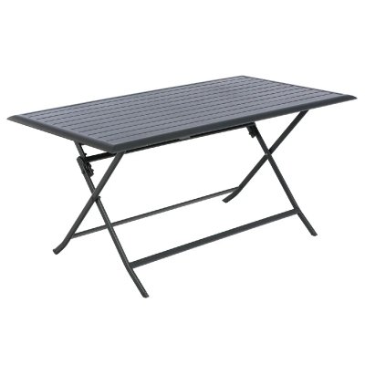 HESPERIDE Hesp&eacute;ride - Table pliante rectangulaire Azua - 6 Places - Graphite