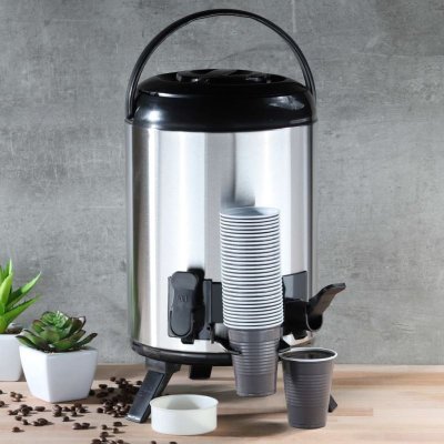 HI Carafe isotherme 9 L 23 cm Argent&eacute;