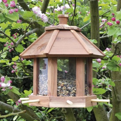  HI - Mangeoire pour oiseaux Bois de c&egrave;dre