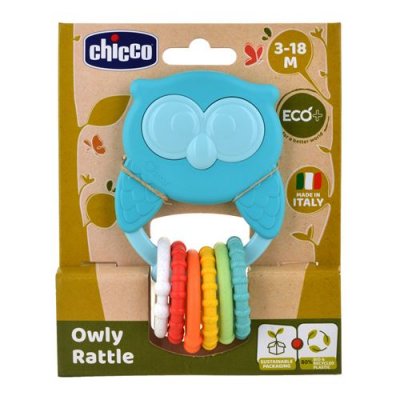 CHICCO Hibou Avec Anneaux &Agrave; Partir De 3 Mois  - Le Jouet