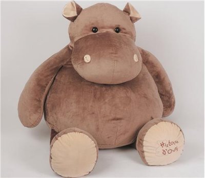 HISTOIRE D OURS Hippo extra g&eacute;ant 120cm - histoire d'ours