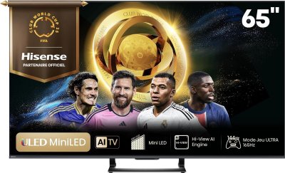 HISENSE  65U7Q 165,1 cm (65 ) 4K Ultra HD Smart TV Wifi Noir 500 cd/m&sup2; - Neuf