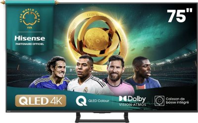 HISENSE  A7Q 75A7Q 190,5 cm (75 ) 4K Ultra HD Smart TV Wifi Noir - Neuf