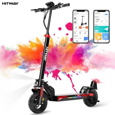 HITWAY  Trottinette &eacute;lectrique Pliable 10"" - 800W - Batterie 13AH avec &eacute;cran LCD 