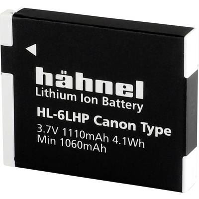 HAHNEL HL-6LHP Batterie pour appareil photo Remplace laccu dorigine NB-6L, NB-6LH 3.7 V 1110 mAh