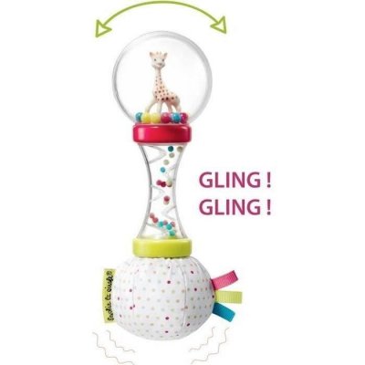 SOPHIE LA GIRAFE Hochet double mati&egrave;re  Softmaracas