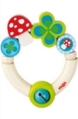 HABA Hochet en bois - porte-bonheur - 