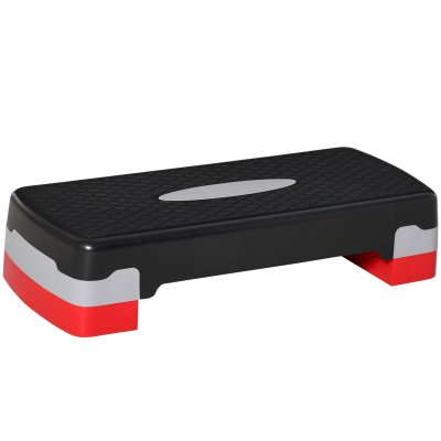 HOMCOM  - Stepper daerobic - PP - 68x29x15cm - Rouge