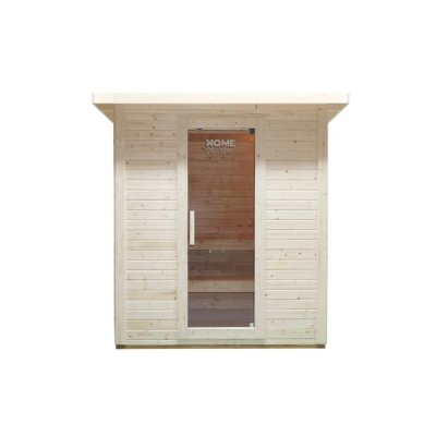 HOME DELUXE Sauna ext&eacute;rieure TALO L >Taille: 221 x 217 x 221 cm