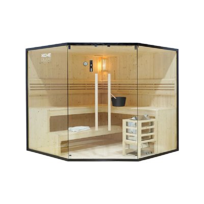 Home Deluxe - Sauna traditionnel shadow xl big - 200 x 200 cm pour 6 personnes