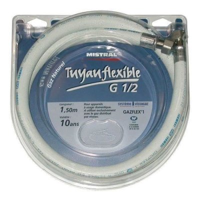 GENERIQUE Home gaz flexible gaz naturel 1,5 m , remplacer avant 2029