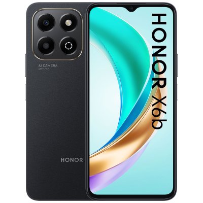HONOR  X6b 4G 4Go 128Go Noir 6.56&rdquo; TFTLCD 90Hz MediaTek Helio G85 5200 mAh Smartphone 