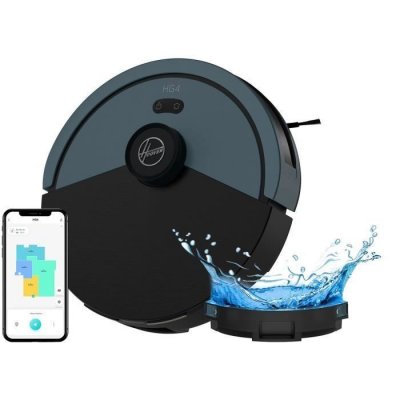 HOOVER  HG430H 011 robot aspirateur 0,26 L Sans sac Noir, Bleu