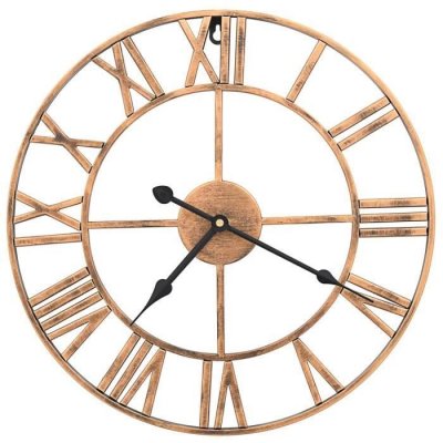 Horloge murale M&eacute;tal 40 cm Dor&eacute; vidaXL - Dor&eacute;