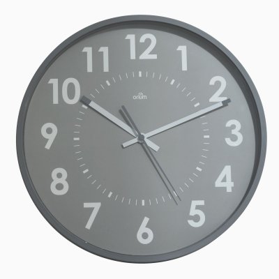 Horloge murale silencieuse &agrave; quartz - diam&egrave;tre 30 cm - aluminium