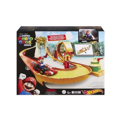 MATTEL Hot Wheels Super Mario Bros Kong Island Car Dor&eacute;
