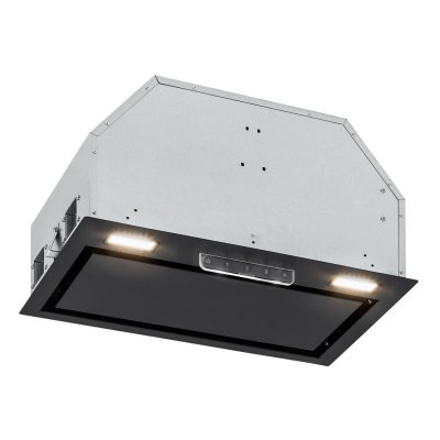 KLARSTEIN Hotte aspirante encastr&eacute;e  Camila - 52 cm - 397 m&sup3;/h - LED - A++ - Inox Noir 