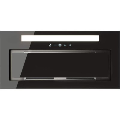 GLOBALO Hotte casquette aspirante silencieuse - 60 cm - 525 m3h - loteo - noir 